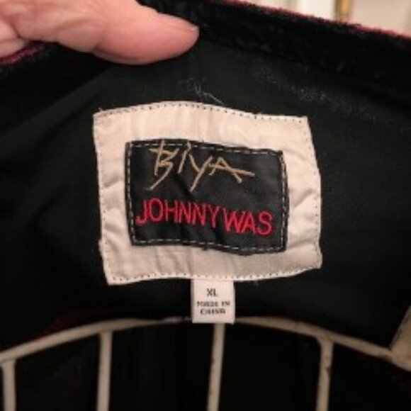 Johnny Was - Black Velvet Embroidered Top - L - Picture 7 of 7